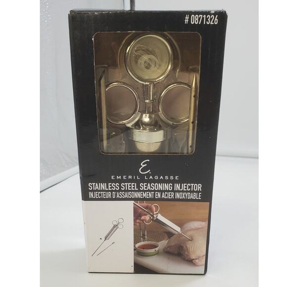 Emeril Lagasse Stainless Steel Meat Turkey Seasoning Marinade Injector **NEW** - Picture 1 of 4